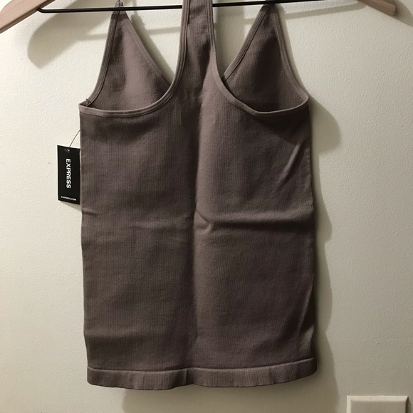 NWT Express Seamless Racerback Cami, Ribbed Bodycon, Elevated Basic Summer XS - Picture 3 of 10